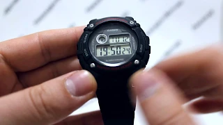 Часы Casio Illuminator W-216H-1A [W-216H-1AVEF] - видео обзор от PresidentWatches.Ru