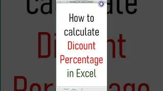 how to calculate discount in excel | how to calculate discount in excel | Percentage Discount in Ms