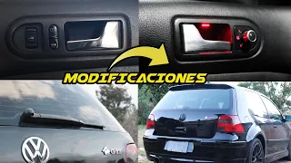 NUEVAS MODIFICACIONES PARA MI GOLF GTI MK4 / Rasurado de limpiador trasero y Gatillos r32 /gti 20 th