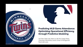 Predicting MLB Game Attendance & Optimizing Operational Efficiency - MinneMUDAC team "Song Dynasty"