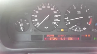 BMW E39 530iA acceleration 0-160km/h