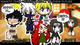 ⚡MINATO TEAM + KUSHINA REACT TO THE FUTURE🌶 [PART 1]||CANON SHIP||GACHA CLUB