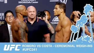 YOEL ROMERO & PAULO COSTA CEREMONIAL WEIGH-INS & FACE-OFF #UFC241