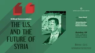 Critical Conversations: The U.S. and the Future of Syria