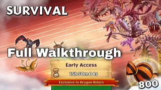 NEW SURVIVAL GAUNTLET - Full Walkthrough - Dragons:Rise of Berk