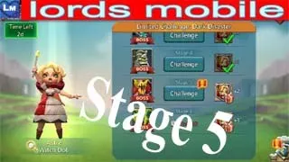 Lords Mobile:- Limited Challenge Dark Disaster 23 December 2023 Witch Doll Limited Challenge Stage 5