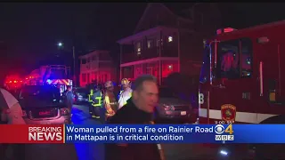 Woman Pulled From Fire In Mattapan