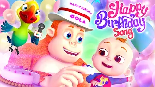 Happy Birthday Song | Demu Gola Nursery Rhymes & Kids Songs | Cartoon Animation