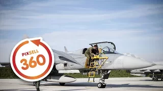 360 VIDEO: Saab JAS 39 Gripen na Plesu