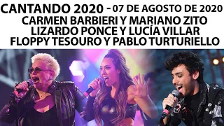 Cantando 2020 - Programa 07/08/20 - Carmen Barbieri, Lizardo Ponce, Floppy Tesouro