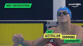 New Australian Record Men’s 50m Backstroke | 2022 Australian Swimming Championships