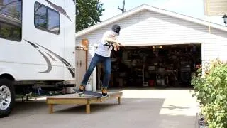 Backside Feeble a Grind Box (Slow Motion) - Brad Jensen