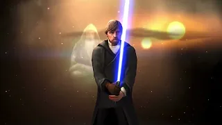 Jedi master Luke vs Jedi master Kenobi swgoh