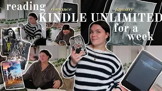 reading kindle unlimited books for a week ... again || reading vlog