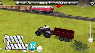 Fs 12 found New Railway Track 🤠/ Fs 12 Farming Simulator 12 Game | fs 12 Timelpase gameplay
