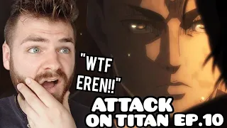 EREN'S RAGE!!! WHAT?!! | ATTACK ON TITAN EPISODE 10 | SEASON 4 | New Anime Fan! | REACTION