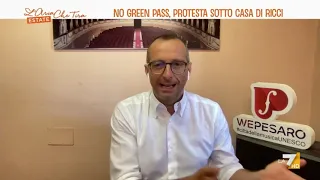 Matteo Ricci sulle manifestazioni sotto casa: "Scene ridicole, il green pass è uno strumento ...