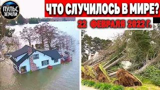 Катаклизмы за день 22 ФЕВРАЛЯ 2022! Пульс Земли! #flooding #снегопад катаклизмы сегодня наводнение