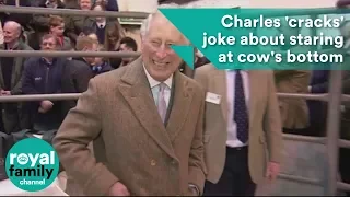 Prince Charles 'cracks' joke about staring at cow's bottom