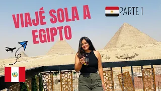 Viajé sola a Egipto - parte 1 | Me quedé en un hotel frente a las pirámides | Egypt 🇪🇬