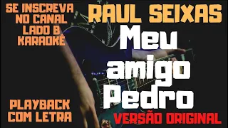 Raul Seixas - Meu amigo Pedro - playback/karaokê com letra (versão original)