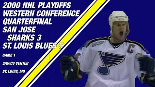 2000 NHL Western Conference Quarterfinal Game 1: St. Louis Blues 5, San Jose Sharks 3