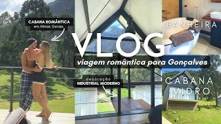 VIAGEM ROMÂNTICA PARA GONÇALVES MG, CABANA DE VIDRO, BANHEIRA PARA CASAL #vlog