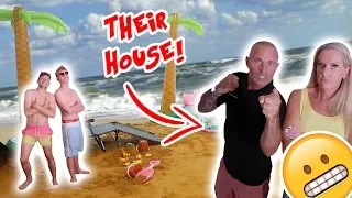 TURNING MY PARENTS HOUSE INTO A BEACH PRANK! WITH MY BROTHER! (NOT CLICKBAIT)