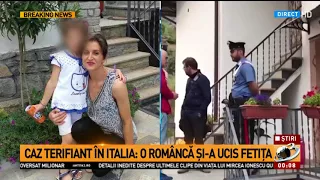 Caz terifiant în Italia: O română și-a ucis fetița și apoi s-a sinucis