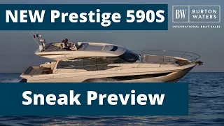 New Prestige 590S Sport Flybridge - Sneak Peek At Dusseldorf Boat Show 2020