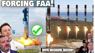 space companies are Forcing FAA to approve Starship launch! SpaceX shocked the world new record...