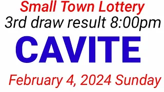 STL - CAVITE February 4, 2024 3RD DRAW RESULT