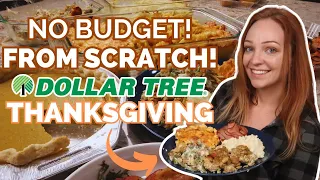 I Made a Thanksgiving Dinner from Scratch with Ingredients from Dollar Tree!