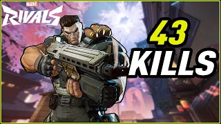 I Went 43 - 1 With Punisher In This CRAZY Marvel Rivals Match | Full MVP Gameplay