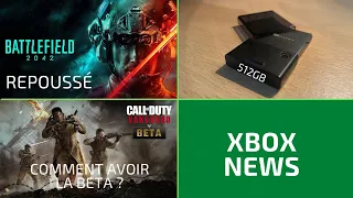 A Seagate XBOX SERIES X|S 512GB card ? Battlefield 2042 postponed, Beta CALL OF DUTY VANGUARD