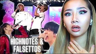 I AM SPEECHLESS! 😱 BTS ‘HIGH NOTES & FALSETTOS COMPILATION’ 💜 | REACTION/REVIEW