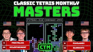 MASTERS RED LIVE! Fractal Myles Andy Scuti | APR '24 | Classic Tetris Monthly