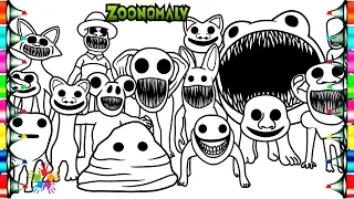 Zoonomaly Coloring Pages / How To Color All Zoonomaly Monsters / NCS Music