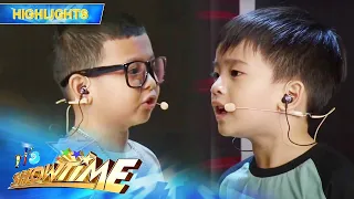 Jaze and Argus confront each other in an acting showdown on "Showing Bulilit" | It’s Showtime