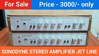 SONODYNE STEREO AMPLIFIER JET LINE Silver colour amplifier Contact No - 8750424840