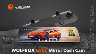 New Upgrade-WOLFBOX G900 4K FRONT AND 2.5K REAR TOUCH SCREEN DASH CAM