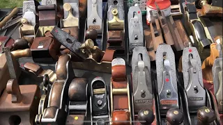 Antique Tool meet Uk Lots of vintage tools on the market/car boot sale