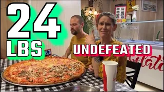 Huge 22 lb Team pizza!! Undefeated!!!