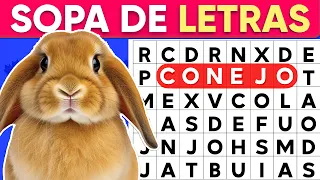 SOPA De LETRAS 20 Animales De "LA GRANJA" 🐣🐔 Como  Mejorar La CONCENTRACION 🐝🌳 Cogni Quiz