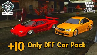 +10 Only DFF Car Pack | High Quality | GTA Sa Android | Kodyan5