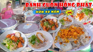 Ăn Bánh Cuốn Bắc hơn 40 Năm Đặc Biệt Cách Phá Bột Đổ Bánh Mỏng Mềm Dẻo Dai Gia Truyền