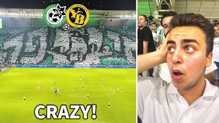 CRAZY ATMOSPHERE & TIFO at Maccabi Haifa vs Young Boys! - Champions League Play-Off