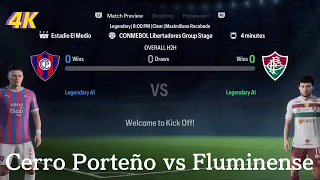 FC 24 Gameplay [PS5 4K] CONMEBOL LIBERTADORES 2024-Cerro Porteno vs Fluminense