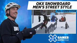 OKX Men’s Snowboard Street Style: FULL COMPETITION | X Games Aspen 2024