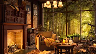 September Jazz Relaxing at Cozy Cafe Shop Ambience ☕ Sweet Jazz and Background Music For Good Day